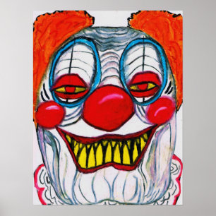 affiche HALLOWEN MONSTER CLOWN