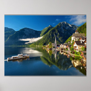 Affiche Hallstatt, Autriche Photographie pittoresque