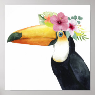 Affiche Halo tropical - Toucan