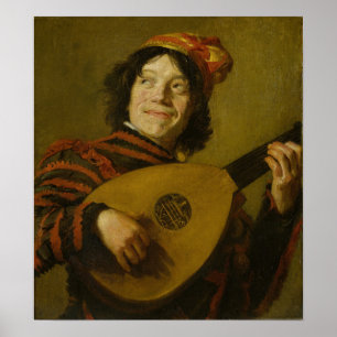 Affiche Hals - Le joueur de luth