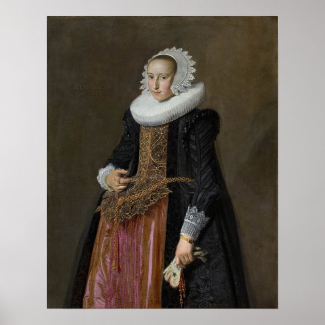 Affiche Hals - Portrait d'Aletta Hanemans Mauritshuis (Devant)