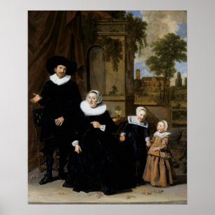 Affiche Hals - Portrait d'une famille hollandaise