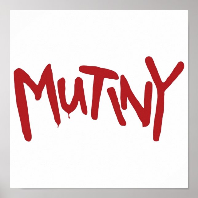 Affiche Halte à la mutinerie et feu de camp (Devant)