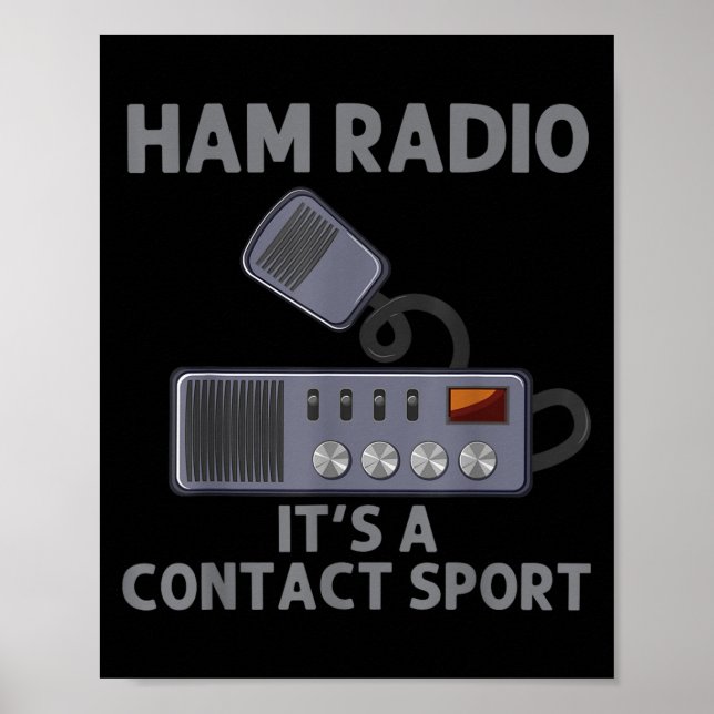 Affiche Ham Radio Art Pour Hommes Femmes Radio Amateur Opé (Devant)