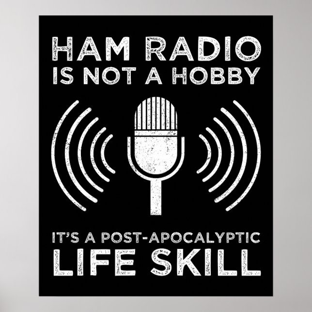 Affiche Ham Radio N'Est Pas Un Hobby (Devant)