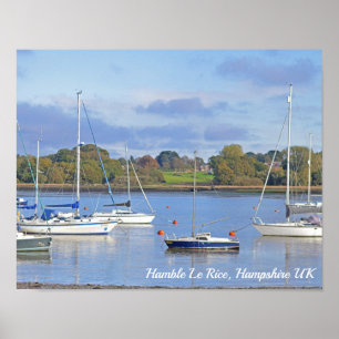 Affiche Hamble Le Rice Waters Edge Hampshire