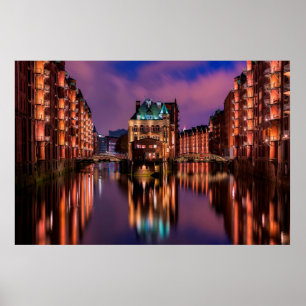 Affiche Hambourg Allemagne
