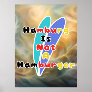 Affiche Hambourg N'Est Pas Un Hamburger