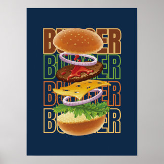 Affiche Hamburger Art