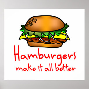 Affiche Hamburger Lover