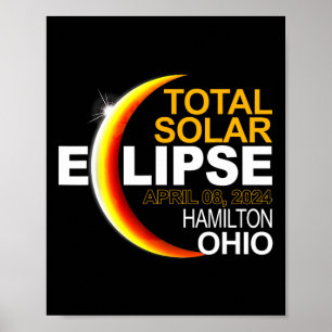 Affiche Hamilton 2024 Solar Eclipse 2024 040824 Eclipse