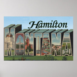 Affiche Hamilton, Montana - grandes scènes de lettre