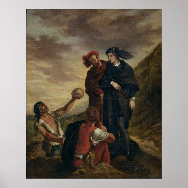 Affiche Hamlet et Horatio dans le cimetière (Devant)