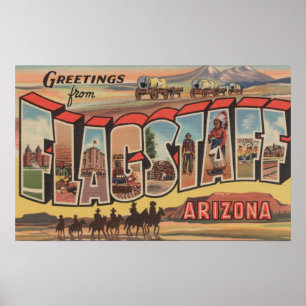 Affiche Hampe de drapeaux, Arizona - grandes scènes de