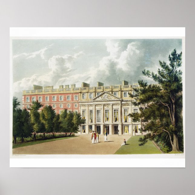 Affiche Hampton Court Palace, from 'The History of the Roy (Devant)