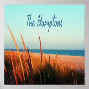 Affiche Hamptons Beach Long Island New York