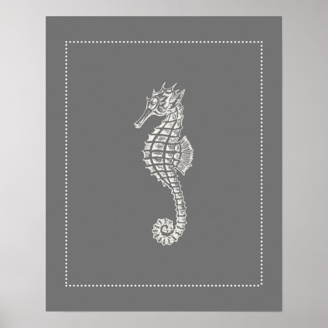 Affiche Hamptons Style Seahorse (Devant)