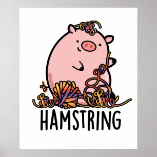 Affiche Hamstring Funny Pig Pun