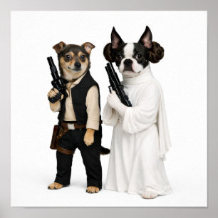 Affiche "Han & Leia"