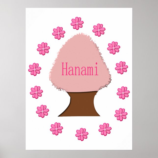 Affiche Hanami Cerisier japonais (Devant)