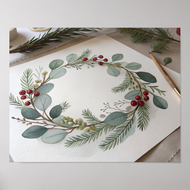 Affiche Hand-Painted Botanical (Devant)