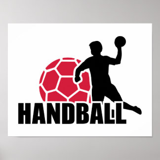 Affiche Handball player