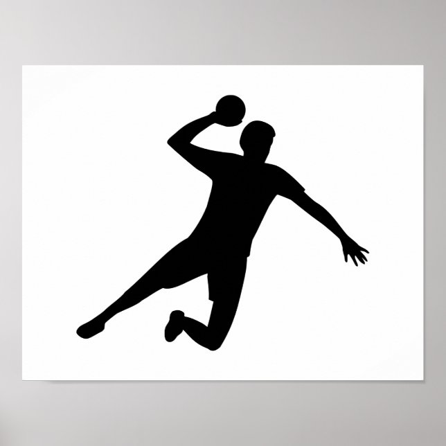 Affiche Handball player (Devant)