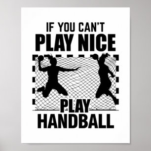 Affiche Handballeur  Cadeaux d'instructeur de handball