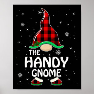 Affiche Handicap Buffalo Plaid Matching Family Christma
