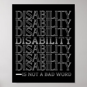 Affiche Handicap N'Est Pas Un Mauvais Mot, Bonne Handicap
