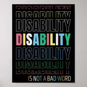 Affiche Handicap Pas Un Mauvais Mot - Célébrer Le Handicap