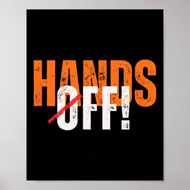 Affiche Hands Off ! Anti-trump  (Devant)