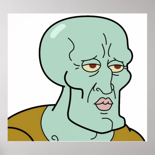 Affiche Handsome Squidward TShirt (Devant)