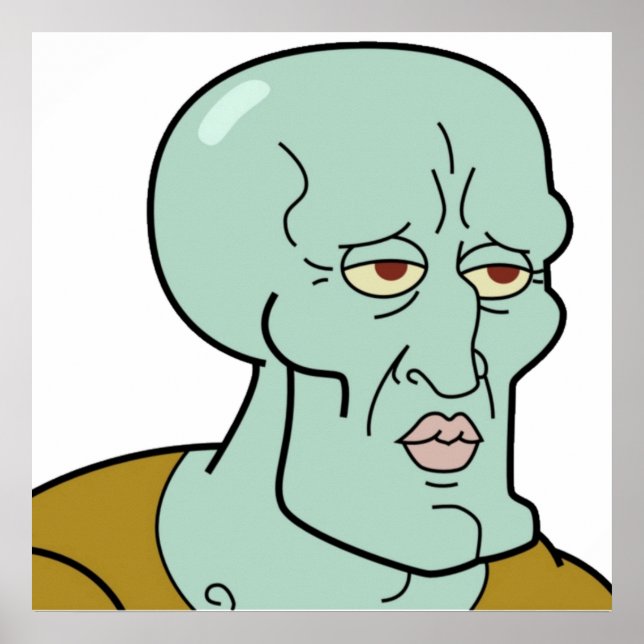 Affiche Handsome Squidward TShirt (Devant)