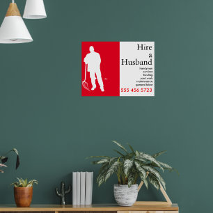 Affiche Handy Man Petite entreprise Publicité
