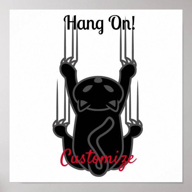 Affiche Hang On Black Cat (Devant)