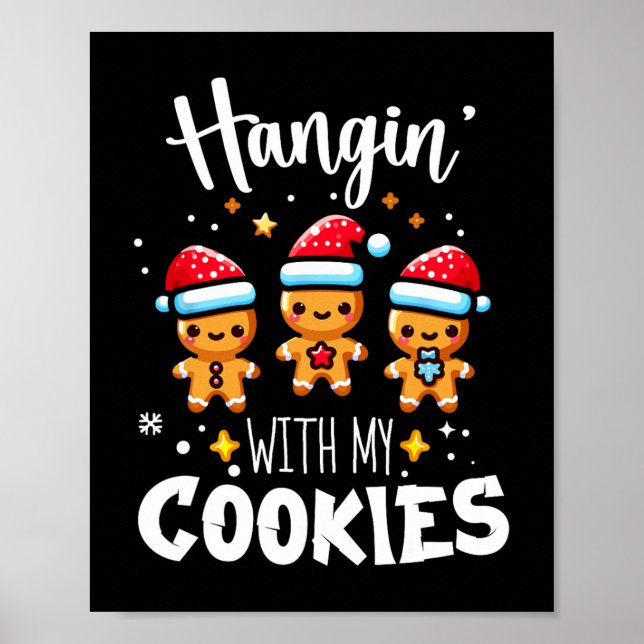 Affiche Hangin Avec Mes Cookies Gingerbread Noël Match (Devant)