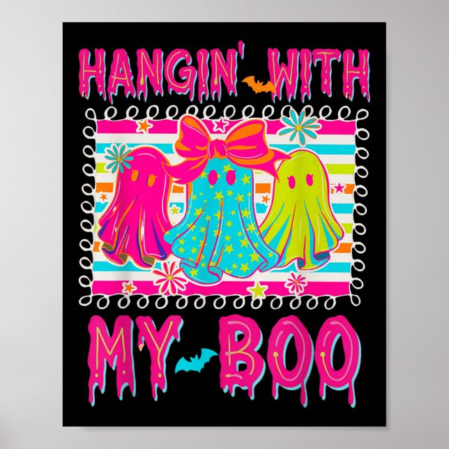 Affiche Hanging Avec Mes Boos Soky Halloween Disco Ghost W (Devant)