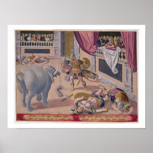 Affiche Hannibal (247-c.183 av. J.-C.) fait battre les Rom (Devant)