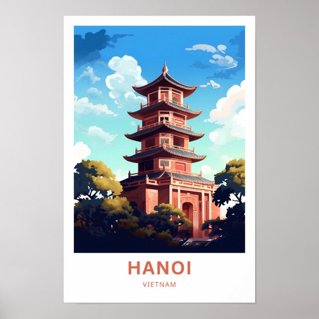 Affiche Hanoï Vietnam Imprimer (Devant)