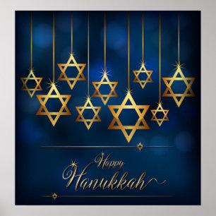 Affiche Hanoukka heureux