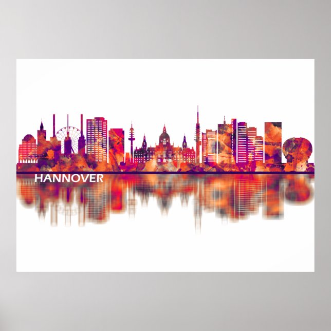 Affiche Hanover Germany Skyline (Devant)