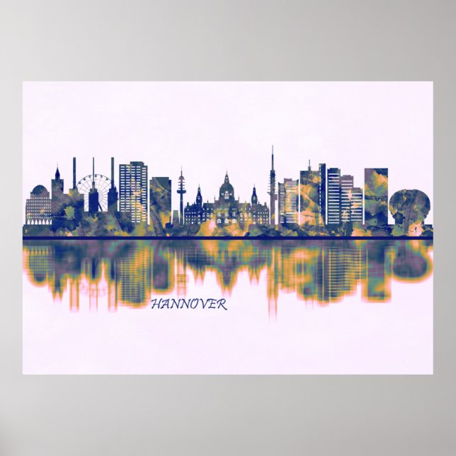 Affiche Hanover Skyline (Devant)