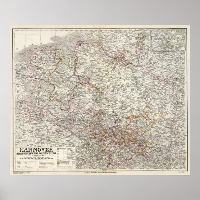 Affiche Hanovre, Braunschweig, Oldenburg (Devant)