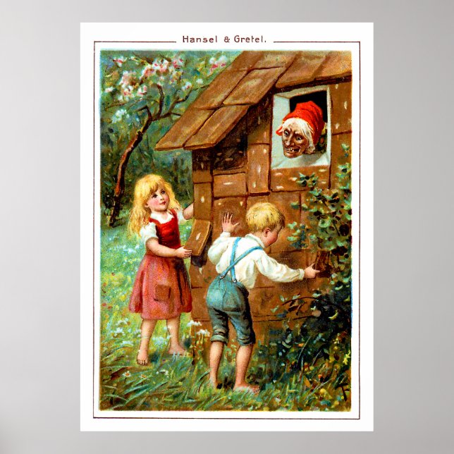 Affiche Hansel Et Gretel Vintage Fairy Tale (Devant)