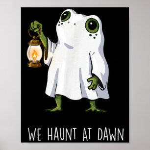 Affiche Hantise à l'aube drôle de grenouille fantôme Hallo