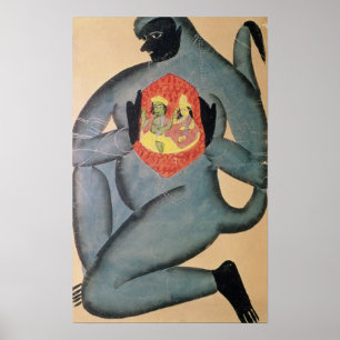 Affiche Hanuman révèle Rama et Sita