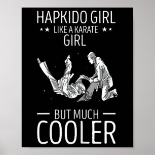 Affiche Hapkido Jette Comme Une Fille Karaté Martial Corée