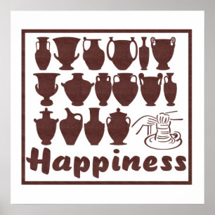 Affiche Happiness: Pottery