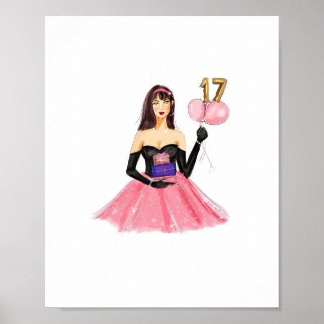 Affiche Happy 17th birthday  (Devant)